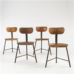 Bauhaus, chairs, set of four, Germany, c. 194