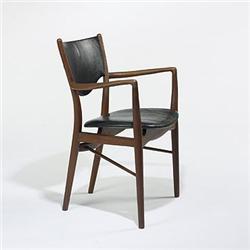 Finn Juhl, armchair, Denmark, c. 1957, teak,