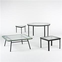 American, outdoor tables, set of four, c. 196