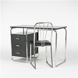 In the Manner of Marcel Breuer, desk and chai