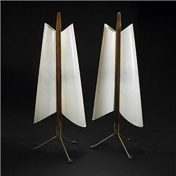 Arne Jacobsen, attribution, table lamps, pair