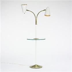 American, lamp table , c. 1955, enameled and