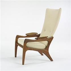 Danish, lounge chair, c. 1965, upholstery, wa