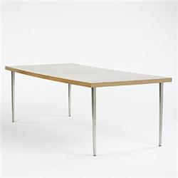 Modernist, table, USA, c. 1970, laminate, sta