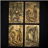 Image 1 : Italian, wall panels, set of four, c. 1965, b