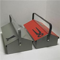 1940s, handled tool boxes, pair, Germany, ena