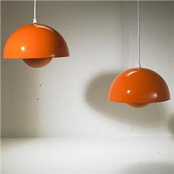 Verner Panton, Flowerpot lamps, pair, Louis P