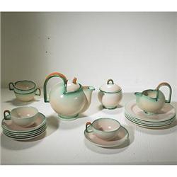 German, tea service, SMF, c. 1935, glazed sto