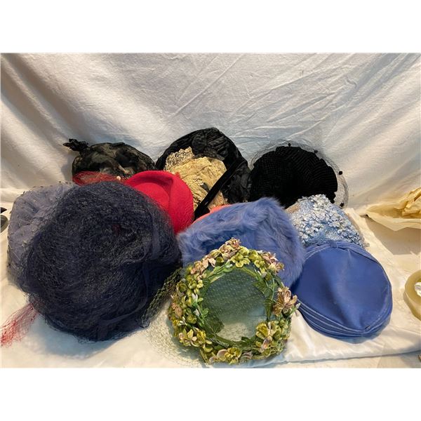 lot of vintage hats