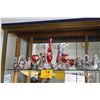 Image 1 : MIXED LOT: GERMAN CANDLE STICKS, EUROPEAN PORCELAIN BASKETS & RUBY GLASS STEMWARE (SOME REPAIRS) (7 