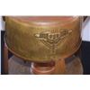 Image 2 : VINTAGE ARTS & CRAFTS HAND WROUGHT & HAMMERED COPPER & METAL SAMOVAR, TRIVET, CANDLE STICK, NAPPIE, 
