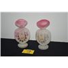 Image 1 : VICTORIAN OPAQUE FLORA VASES (2 PCS)