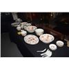 Image 1 : CHINESE PORCELAIN RED & WHITE DISHES: PLATES, RICE BOWLS, MUSTARD DISHES, TEACUPS, SERVING SPOONS, B