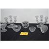 Image 1 : ORROFORS CRYSTAL BOWL, LEAD CRYSTAL CANDELABRAS, BOWLS & HEART PICTURE FRAME (7 PCS)