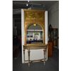 Image 1 : FRENCH STYLE GILDED DEMI LUNE TABLE & FRENCH STYLE GILDED MIRROR (2 PCS)