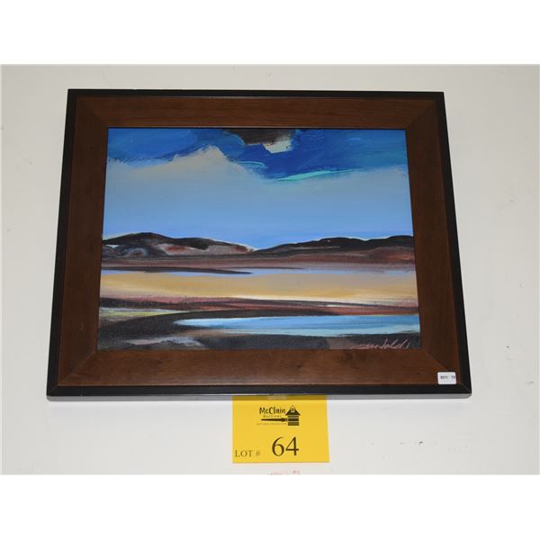 FRAMED OIL ON CANVAS; SIGNED GASTALDI (JEROME GASTALDI) (13" X 17")