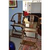 Image 1 : HORSESHOE SHAPED FOLDING CHAIRS (PAIR)