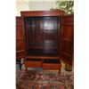 Image 2 : CHINESE 2 DOOR STORAGE CABINET W/2 DRAWERS (42.5" X 22.5" X 68")
