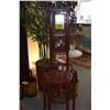Image 1 : CHINESE RETICULATED WASH STAND W/MIRROR (19" X 19" X 61.5")