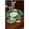Image 1 : "CABBAGE" POTTERY DISHES (18 PCS)