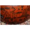 Image 2 : CHINESE CEREMONIAL DRUM W/LANDSCAPE & FIGURAL PAINTINGS (48"  D X 27 1/2" H)