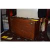 Image 1 : CHINESE PIGSKIN SUITCASE (MISSING 1 LATCH)