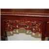 Image 4 : CHINESE RED LACQUER VANITY W/MIRROR (APPROX 35" X 20.5" X 65")