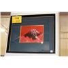 Image 1 : FRAMED ENAMEL ART, MT. FUJI