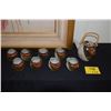 Image 1 : CERAMIC TEA POT & CUPS; SIGNED (9 PCS)