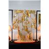 Image 1 : WEDDING KIMONO W/GOLD THREAD LONG LIFE CRANES & PINE (MATSU) W/WOODEN DISPLAY STAND