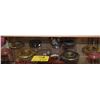 Image 1 : MIXED LOT: SHOJI DOOR HANDLES (4), INCENSE CASES (3), CLOISONNE VASE & MISC. JEWELRY (13 PCS)