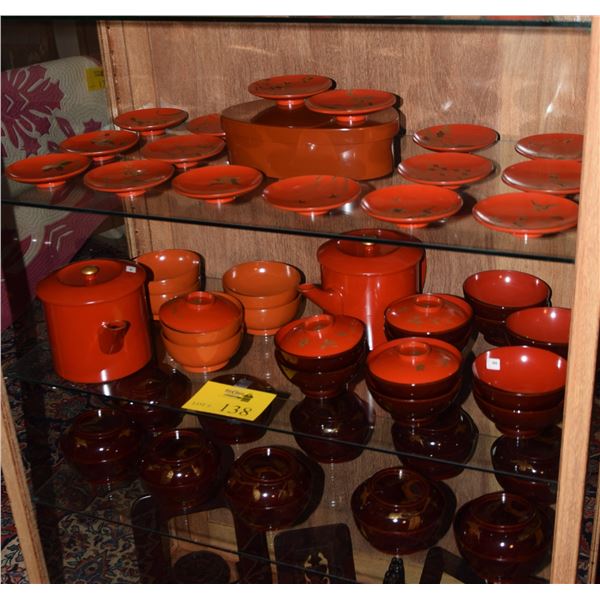 COLLECTION OF LACQUERWARE (30 PCS)