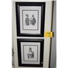 Image 1 : FRAMED HAWAIIAN WARRIOR PRINTS; HEANANI ENOS (2 PCS)