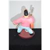 Image 2 : ORIGINAL HAND CARVED ACRYLIC ON WOOD ELVIS COYOTE SCULPTURE BY ARTIST MARKUS PIERSON