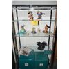 Image 1 : COLLECTION OF DISNEY CLASSIC'S PORCELAIN FIGURES, ORNAMENT, PIN & HUMMEL IN GLASS DOME W/FOUR BOXES 