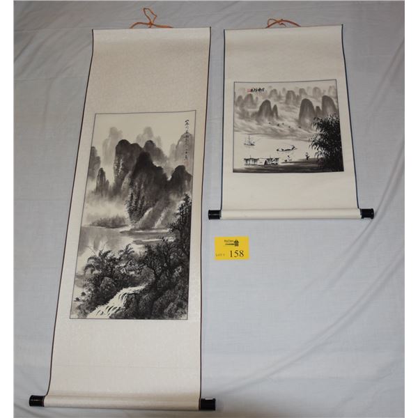CHINESE SCROLLS (2 PCS)