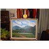 Image 1 : FRAMED OIL ON CANVAS, "KAHALUU VALLEY"; SIGNED KIYOKO (18" X 24")