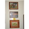 Image 1 : KOA FRAMED PRINTS, "SURFERS", "KAPIOLANI PARK" & "FISHERMEN") (2 @ 13" X 16" & 10" X 14") (3 PCS)