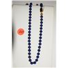 Image 1 : 14K LAPIS LAZULI BEAD NECKLACE (18")