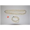Image 1 : MULTI STRAND PEARL NECKLACE & BRACELET