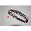 Image 1 : 14K MULTI STRAND GARNET NECKLACE