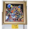 Image 1 : FRAMED SERIGRAPH, "TIGER"; SIGNED BY ARTIST JIANG TIE-FENG W/CERTIFICATE OF AUTHENTICITY, 73/300 (15