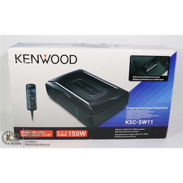 KENWOOD POWERED ENCLOSED 150W SUBWOOFER