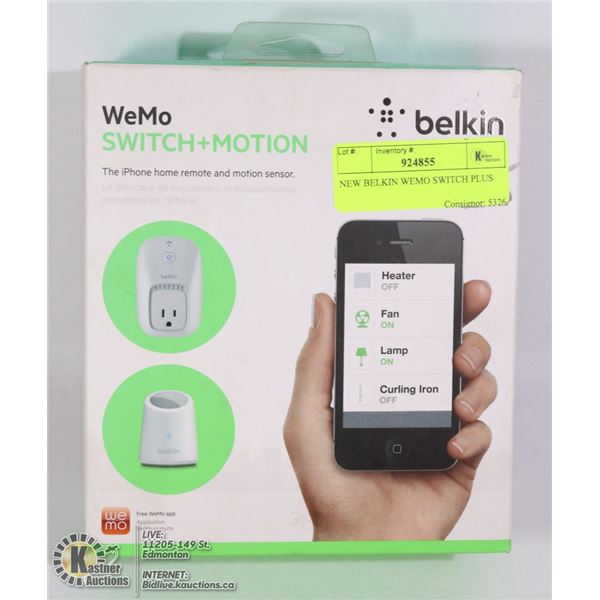 NEW BELKIN WEMO SWITCH PLUS