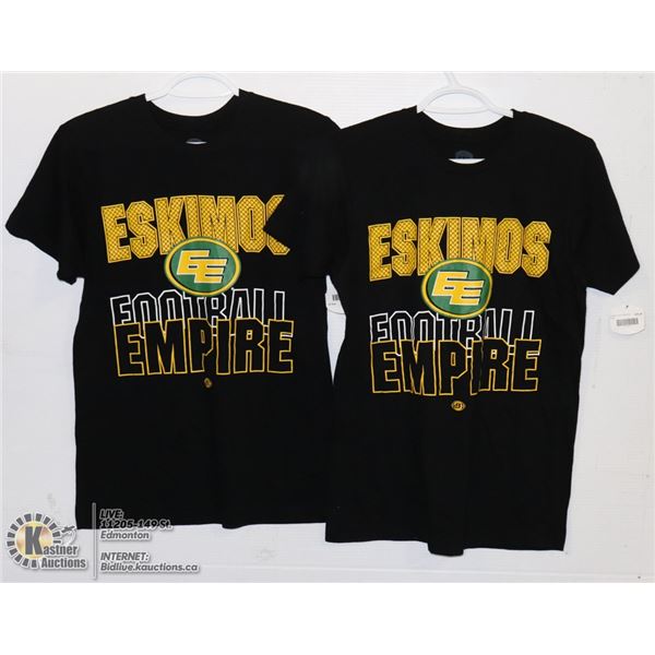 NEW 2 CFL EDMONTON ESKIMOS MENS