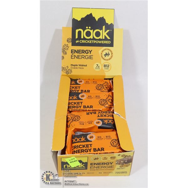 CASE OF NAAK CRICKET POWERED ENERGY BARS