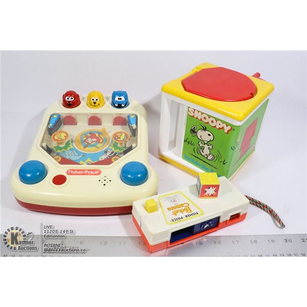 VINTAGE 2 FISHER PRICE TOYS CAMERA