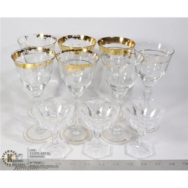 10 PIECES VINTAGE CRYSTAL