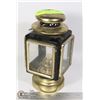 Image 1 : VINTAGE TRAIN OIL LANTERN BRASS AND BLACK