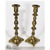 Image 1 : PAIR SOLID BRASS CANDLESTICKS